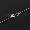 Anti-Tarnish Rhodium Plated 925 Sterling Silver Necklaces STER-M034-38A-4