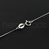 Rhodium Plated 925 Sterling Silver Necklaces STER-M034-38A-4