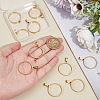 Unicraftale 10Pcs Stainless Steel Open Back Bezel Pendant Cabochon Settings STAS-UN0061-36A-3