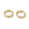 Rack Plating Brass Micro Pave Clear Cubic Zirconia Spring Ring Clasps KK-G504-10G-2