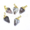 Natural Botswana Agate Pendants G-F584-D08-G-1
