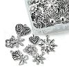 60Pcs 10 Styles Tibetan Style Alloy Pendants FIND-FS0002-30-3