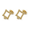 Ion Plating(IP) 304 Stainless Steel Stud Earring Findings STAS-I206-22G-1