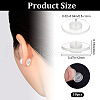 Beebeecraft 30Pcs Silicone Ear Nuts SIL-BBC0001-04B-2