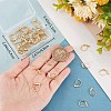 CREATCABIN 50Pcs 304 Stainless Steel Leverback Earring Findings DIY-CN0002-51-3