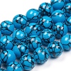 Synthetic Turquoise Beads Strands TURQ-G832-01-14mm-1