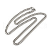 Non-Tarnish 304 Stainless Steel Cuban Link Chain Necklace NJEW-Z024-03P-1