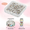 SOFPLATE 200Pcs Brass Rhinestone Spacer Beads RB-SP0001-01B-2