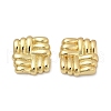 Brass Stud Earrings EJEW-H154-08A-G-4