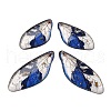 4Pcs Transparent Epoxy Resin Butterfly Wings Pendants RESI-C057-03A-1