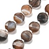 Dyed & Heated Natural Banded Agate Beads Strands G-C116-A83-01-2