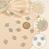ARRICRAFT 40Pcs 2 Colors Alloy Pave Crystal Rhinestone Connector Charms FIND-AR0004-99-3