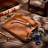 Rectangle Cowhide Leather Jewelry Storage Pouches AJEW-WH20002-33B-02-4