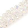 Transparent Electroplate Glass Beads Strands EGLA-P062-01A-AB01-1