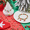 SOFPLATE Christmas Theme 1500Pcs 5 Colors Opaque Acrylic Beads MACR-SP0001-01A-01-4