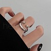 Alloy Smiling Face Finger Rings FS-WG53BEF-01-4