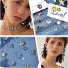 Unicraftale DIY Flat Round Dangle Earring Making Kits STAS-UN0034-76-4