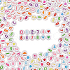 SOFPLATE Acrylic Flat Round Beads SACR-SP0001-05A-1