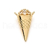 Brass Micro Pave Cubic Zirconia Pendants KK-K401-24G-1