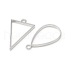 10Pcs Alloy Open Back Bezel Pendants PALLOY-YWC0002-02P-2