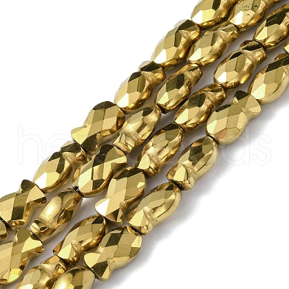 Electroplate Glass Beads Strands EGLA-F157-FP01-1