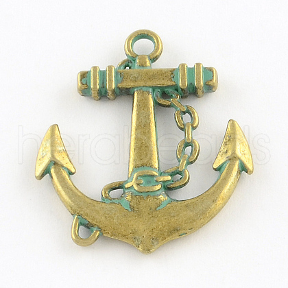 Anchor Zinc Alloy Pendants PALLOY-R065-074-FF-1