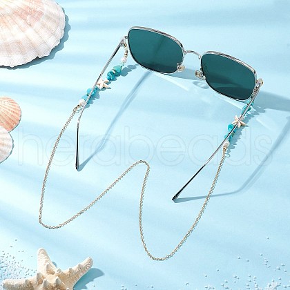 Brass Eyeglasses Chains AJEW-TA00034-1