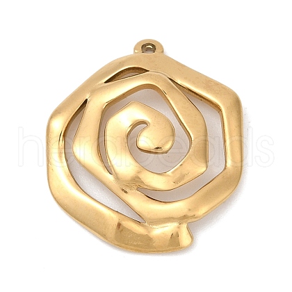 304 Stainless Steel Pendants STAS-C121-45C-G-1