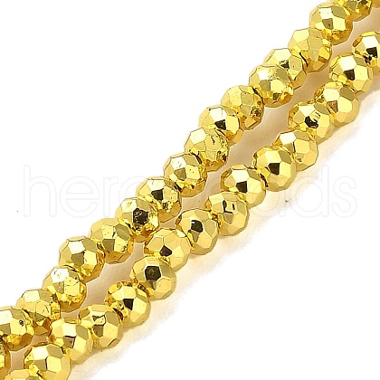 Electroplate Glass Beads Strands EGLA-D030-15A-02-1