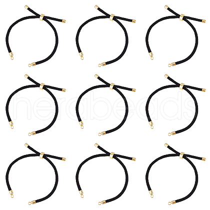 Unicraftale 10Pcs Twisted Nylon Cord Slider Bracelet Making MAK-UN0001-54A-1