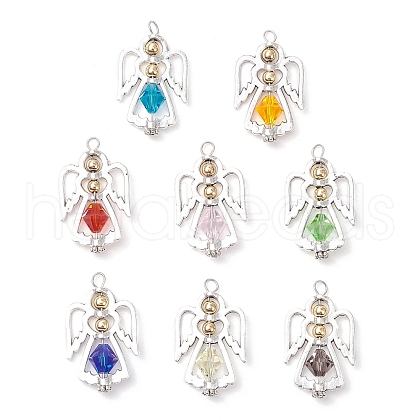Alloy Glass Pendants PALLOY-JF03850-02-1