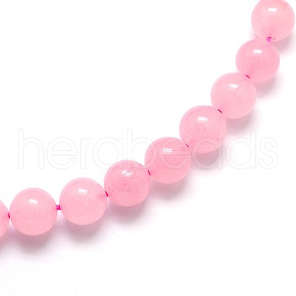 Natural Rose Quartz Round Beads Strands X-G-O047-04-6mm-1