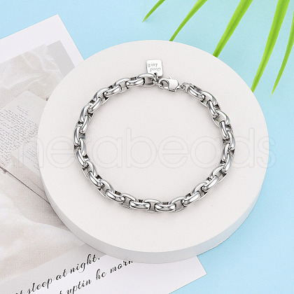 Brass Chain Bracelets BJEW-N032-05P-1