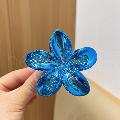 Flower Plastic Claw Hair Clips PW-WG12466-05-1