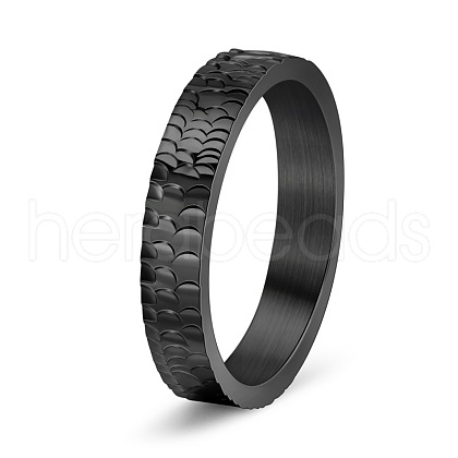 Stainless Steel Chunky Rings PW-WGDB03E-09-1