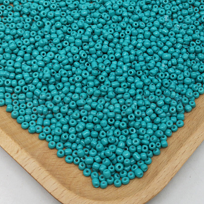 Baking Paint Opaque Colours Glass Seed Beads GlassYWZX2mm-1