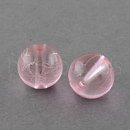 Drawbench Transparent Glass Beads Strands X-GLAD-Q012-6mm-02-1