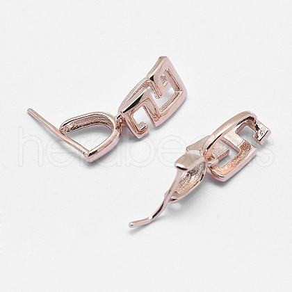 925 Sterling Silver Pendant Bails STER-E050-37RG-1