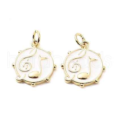 Brass Enamel Pendants KK-L237-007G-1