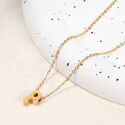 Ion Plating(IP) 304 Stainless Steel Pendant Necklaces NJEW-R050-01G-16-1