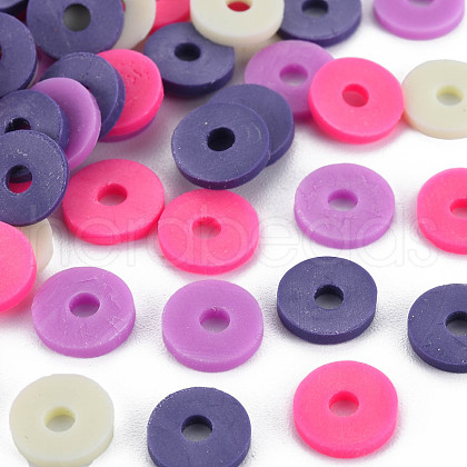 4 Colors Handmade Polymer Clay Beads CLAY-N011-032-20-1