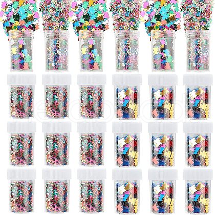  PVC Nail Art Glitter Sequins MRMJ-NB0001-08-1
