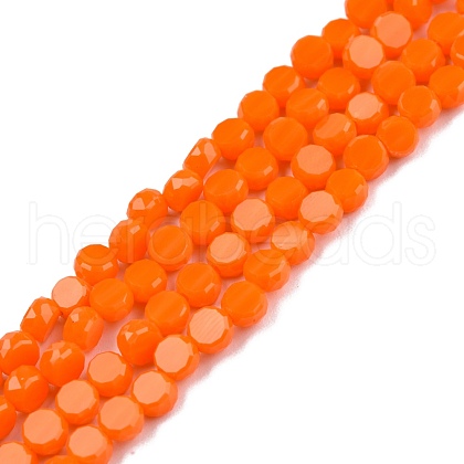 Opaque Solid Color Glass Beads Strands GLAA-N052-05A-A13-1