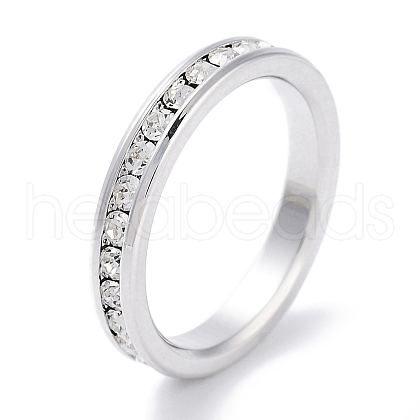 Brass Micro Pave Cubic Zirconia Finger Rings for Women KK-C077-12P-1