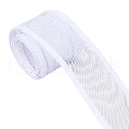Elastic Polyester Mesh Ribbons OCOR-WH0082-172C-1
