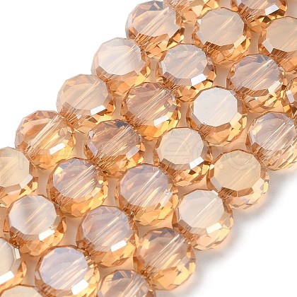 Electroplate Glass Beads Strands EGLA-C010-01A-PL02-1