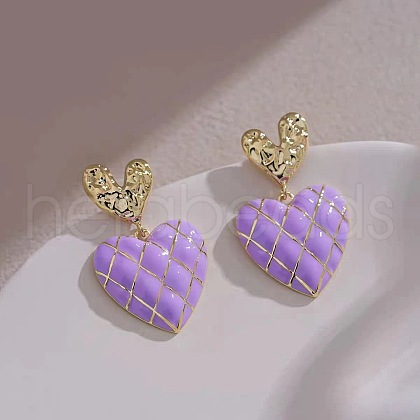 Alloy Enamel Stud Earrings FS-WGE0AD6-29-1