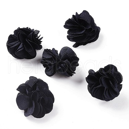 Polyester Fabric Flowers X-FIND-R076-02C-1