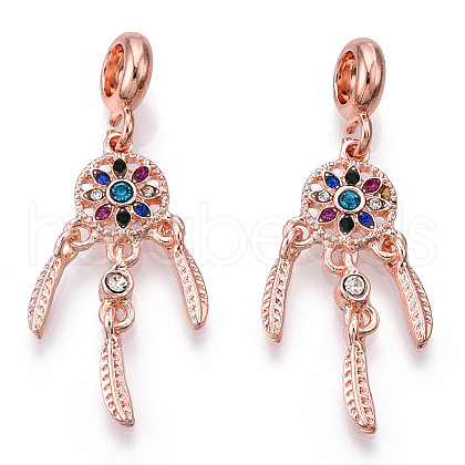 Alloy European Dangle Charms MPDL-S066-073RG-1