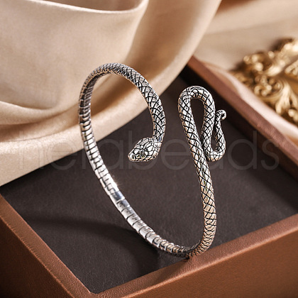 Vintage sterling silver snake shaped personalized temperament QS9857-1